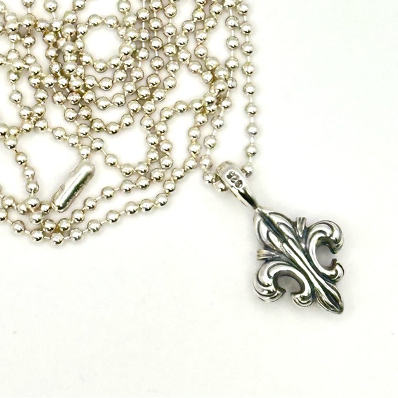 LAGOS Jewelry - Lagos Silver Fleur de Lis Pendant Necklace